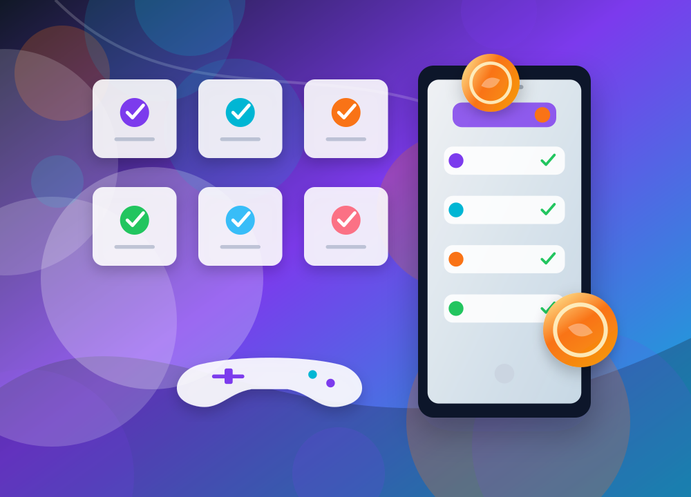 Complete tasks and accumulate reward progress