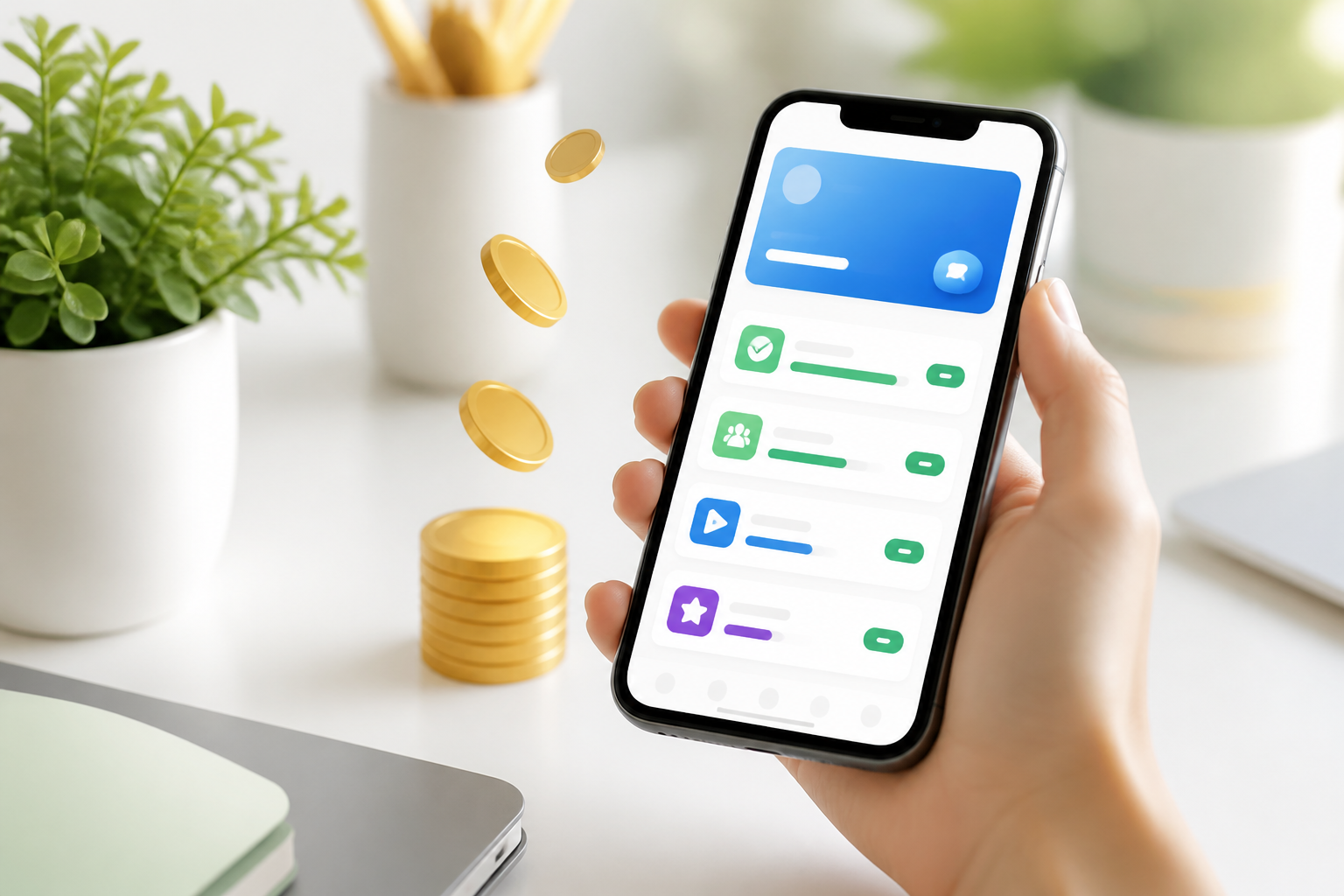 Complete tasks, build rewards, and make spare time count