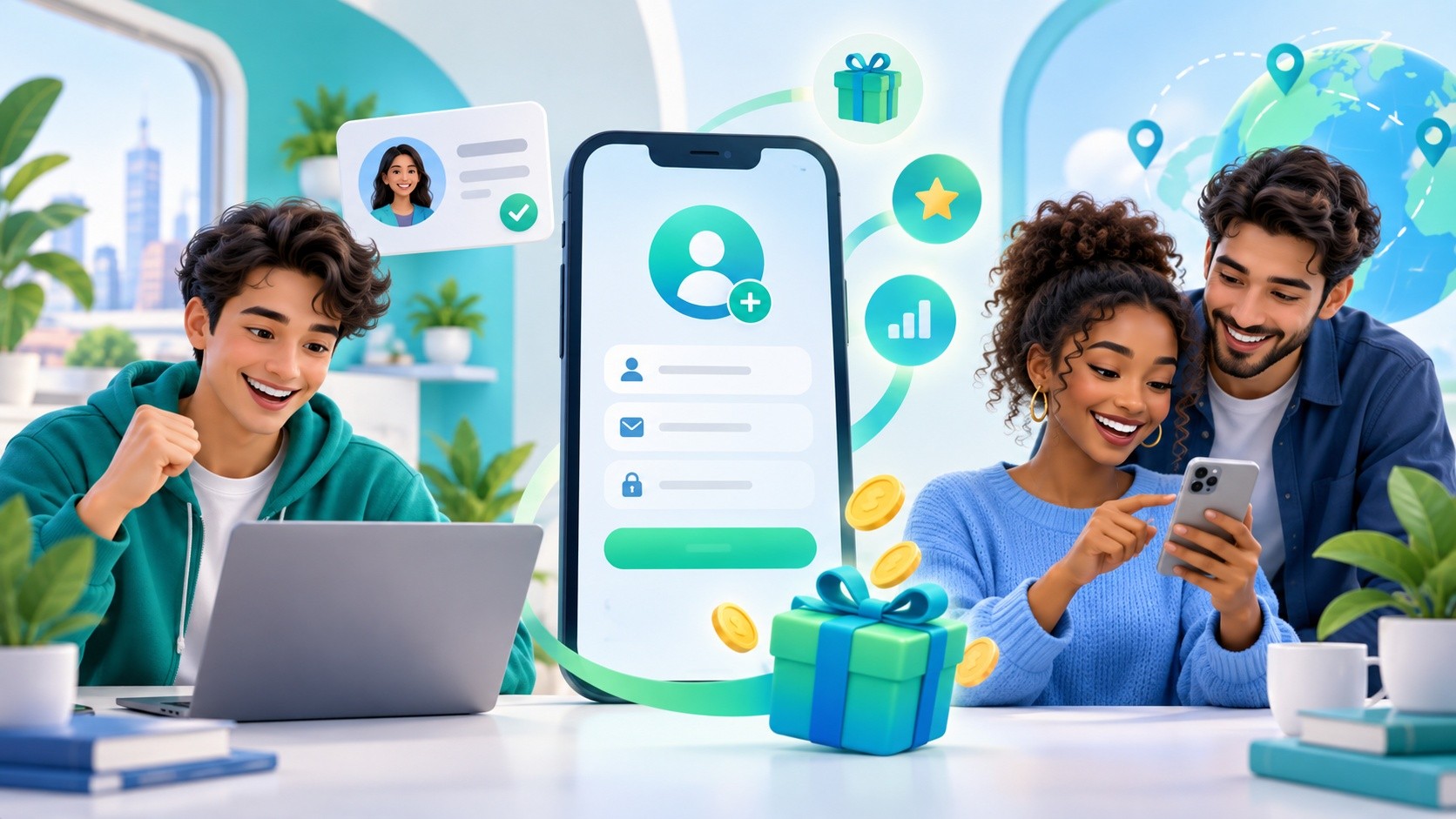 Create an account and start your reward journey