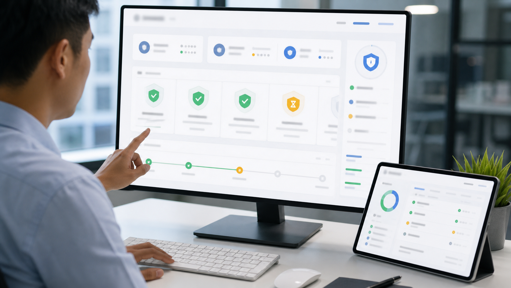 The System Reviews Task and Account Status