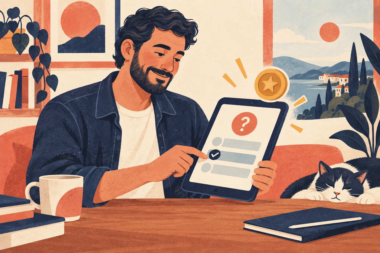 Answer and claim eligible rewards