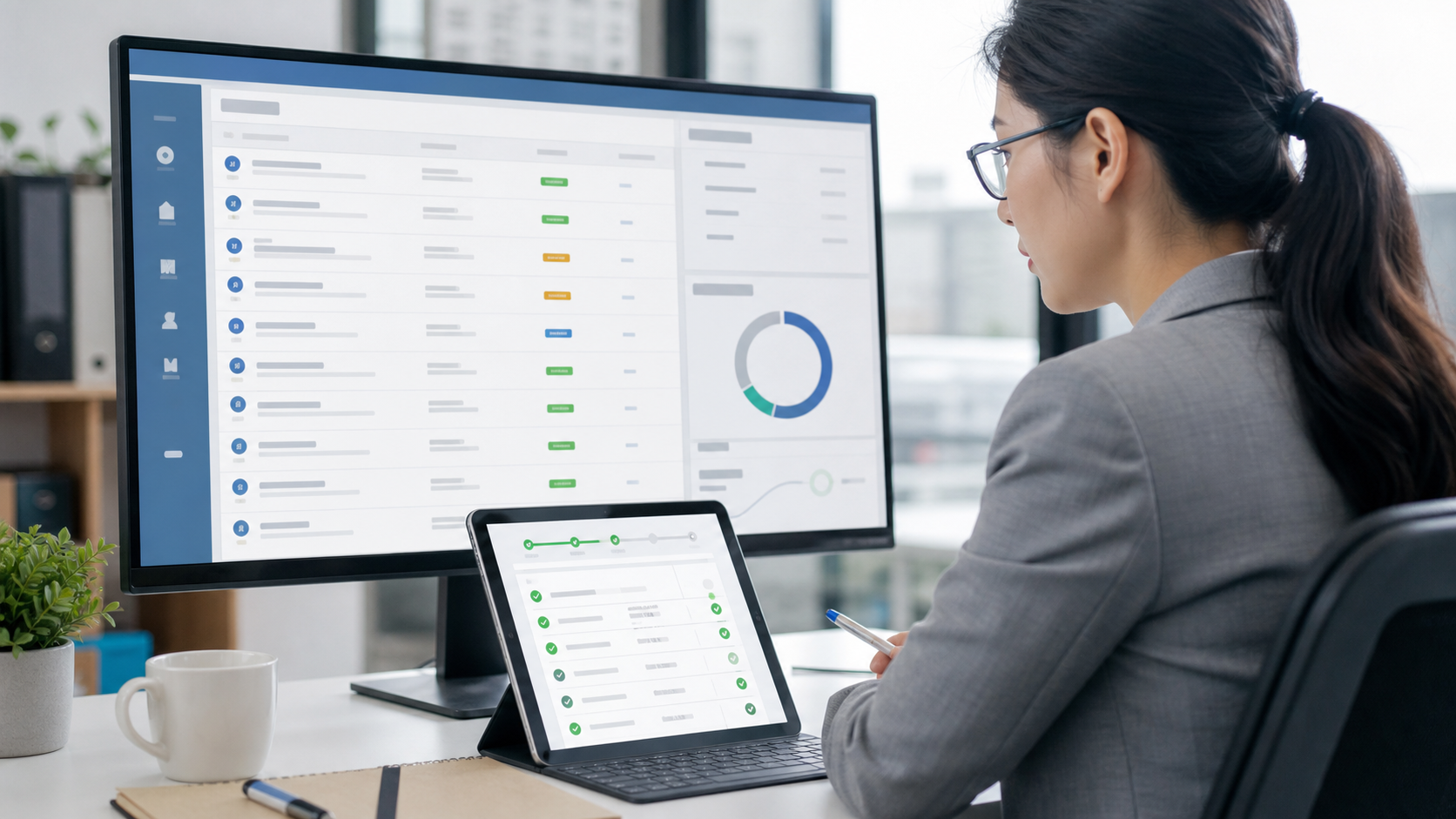 The System Reviews Task and Account Status