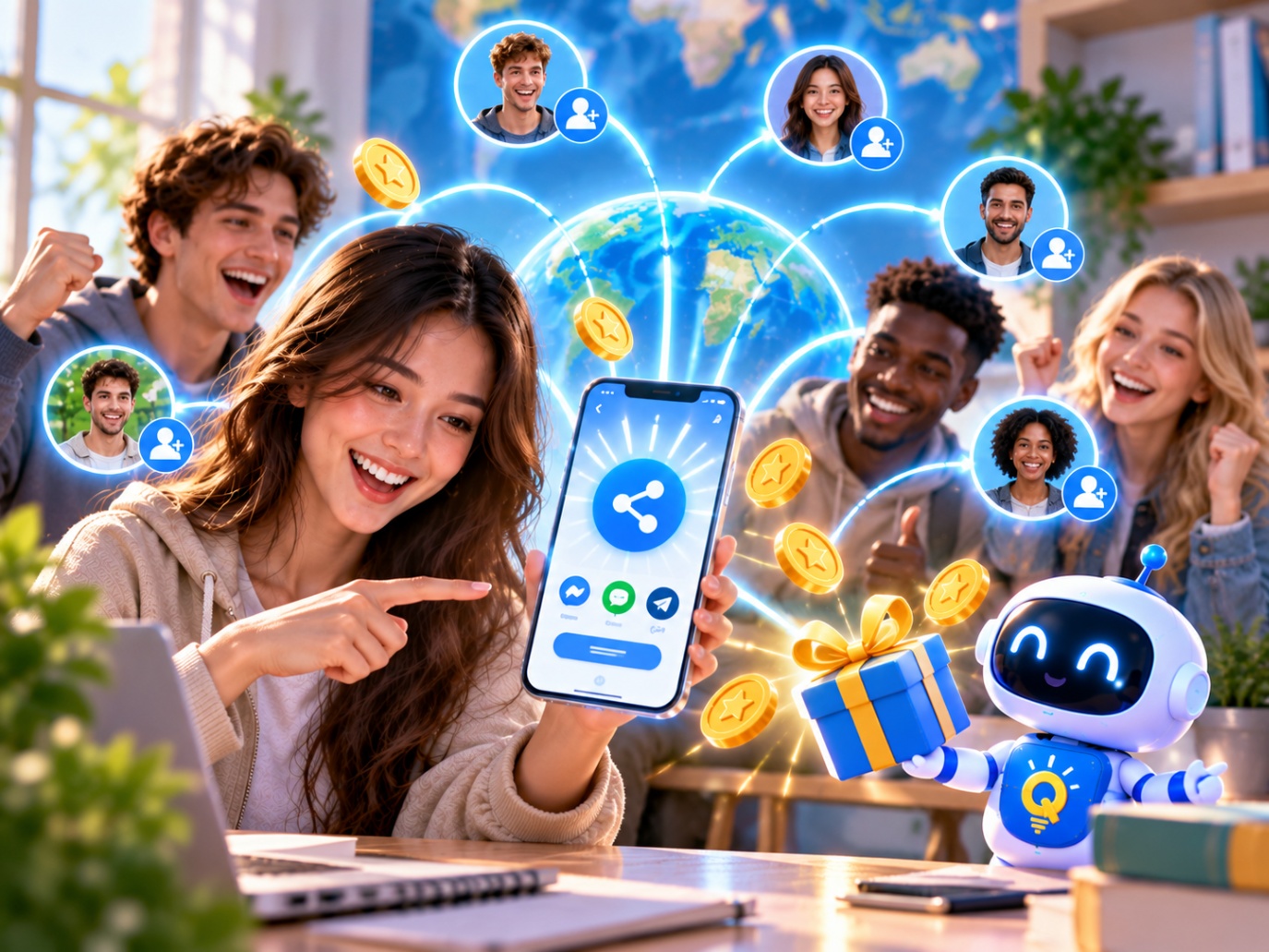 QuizLoop: Quizfragen beantworten und Belohnungen verdienen